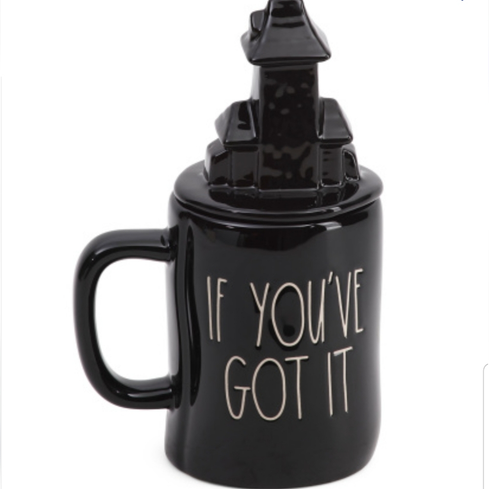 Rae Dunn Halloween mug "If you've got it haunt it" figurative mug or decoration